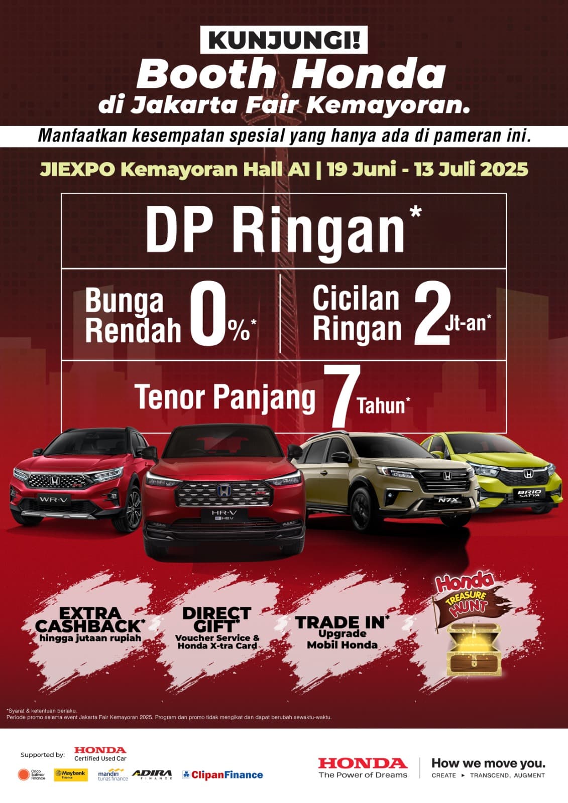 Honda Hadir di Jakarta Fair Kemayoran.